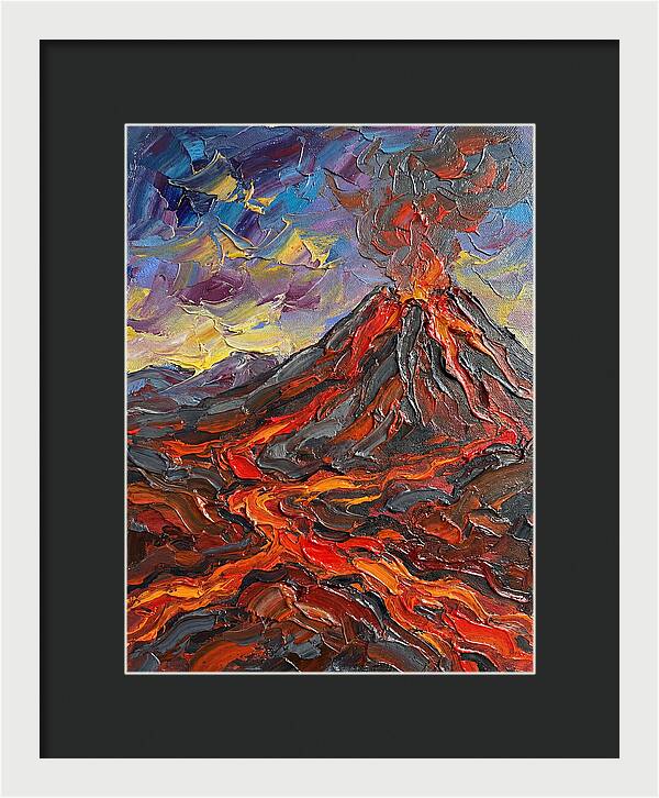 Dramatic Eruption Under Twilight