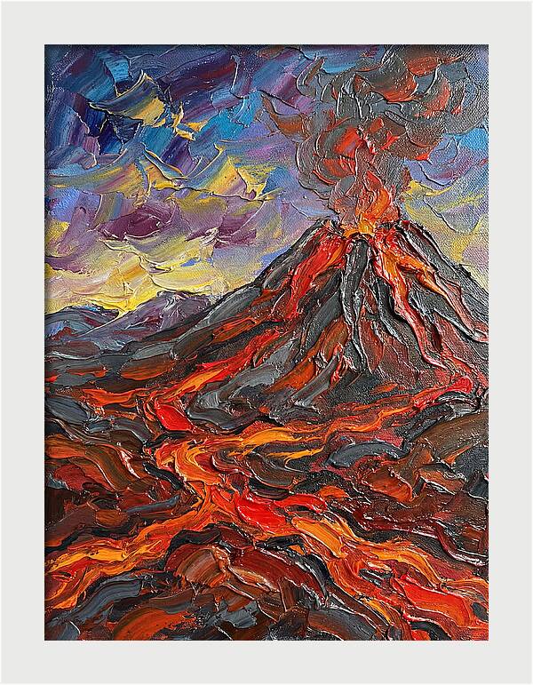Dramatic Eruption Under Twilight