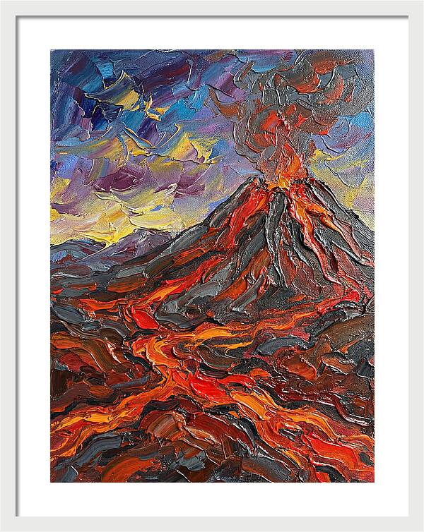 Dramatic Eruption Under Twilight