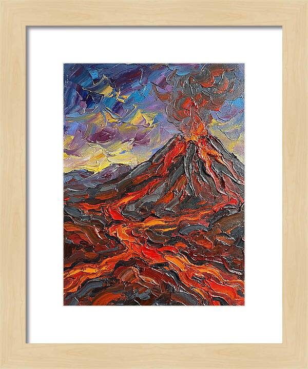 Dramatic Eruption Under Twilight