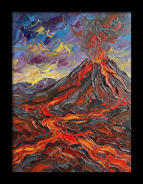 Dramatic Eruption Under Twilight