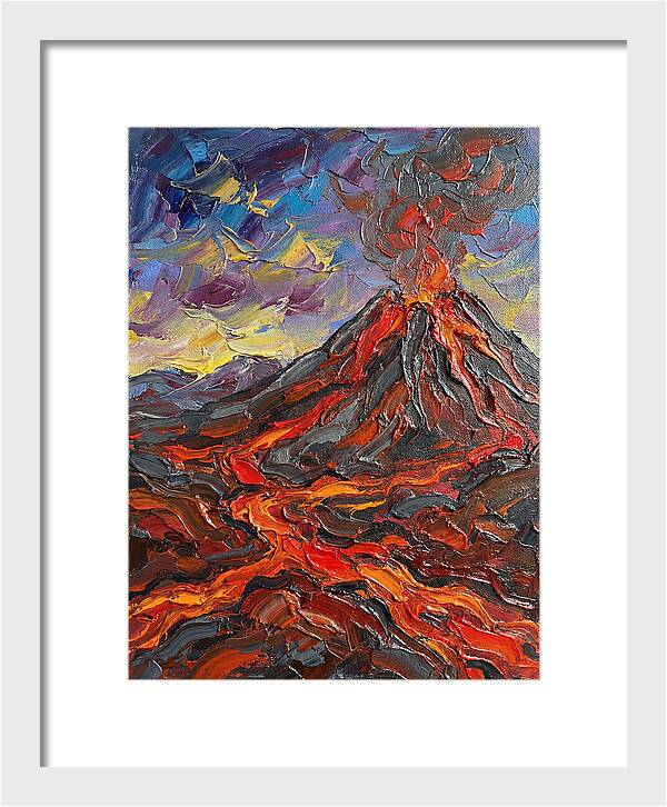 Dramatic Eruption Under Twilight