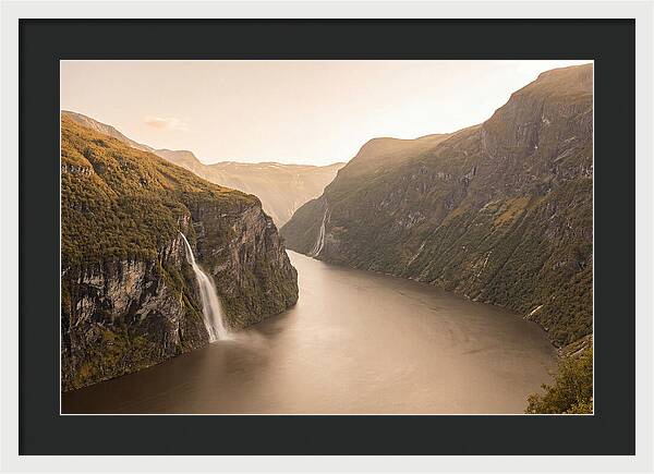 Dramatic Fjord Landscape