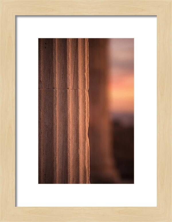 Dramatic Fluting Of Doric Columns