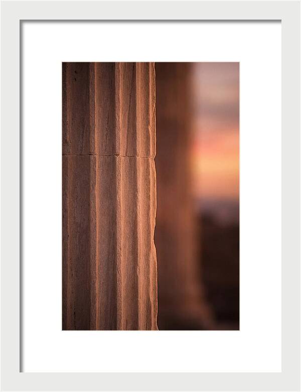 Dramatic Fluting Of Doric Columns