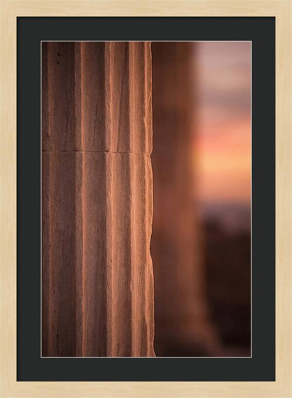 Dramatic Fluting Of Doric Columns