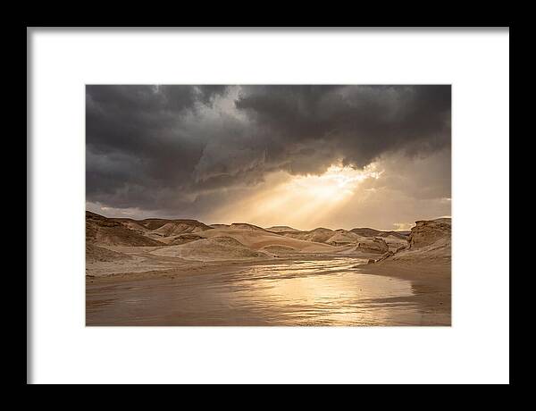 Dramatic Golden Light Through Thunderstorm