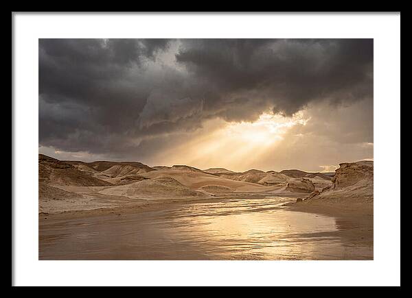 Dramatic Golden Light Through Thunderstorm