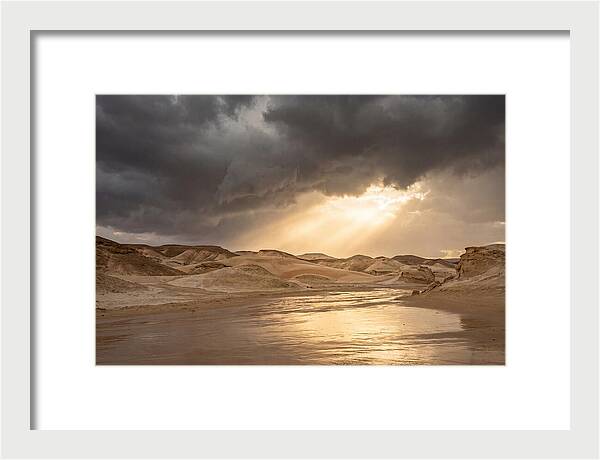 Dramatic Golden Light Through Thunderstorm