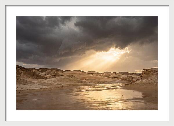 Dramatic Golden Light Through Thunderstorm