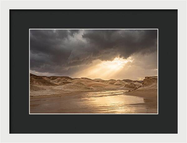 Dramatic Golden Light Through Thunderstorm