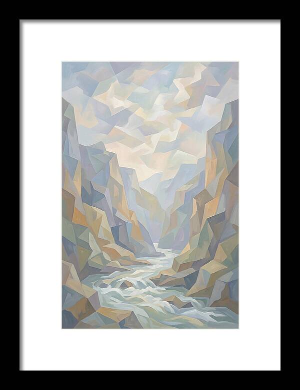 Dramatic Gorge With Rushing River