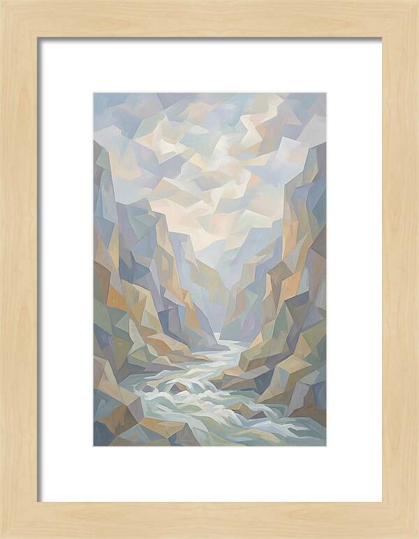 Dramatic Gorge With Rushing River
