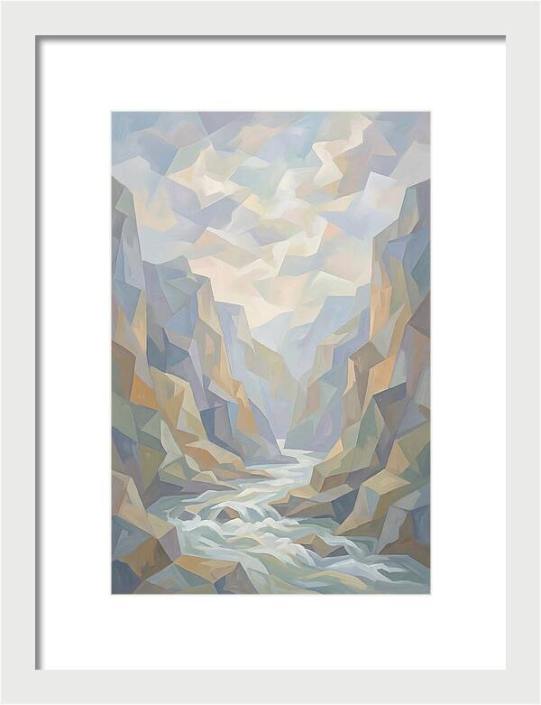 Dramatic Gorge With Rushing River
