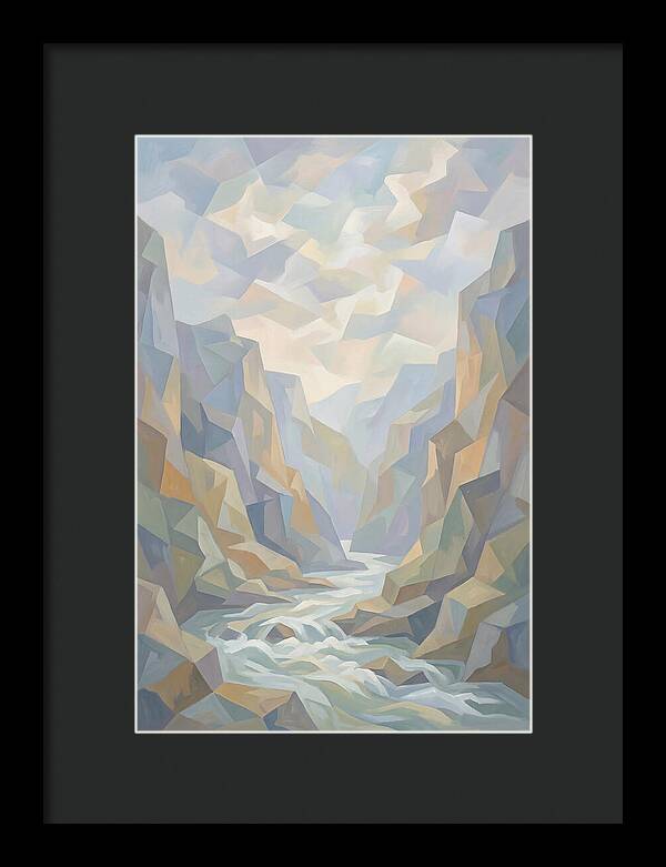 Dramatic Gorge With Rushing River
