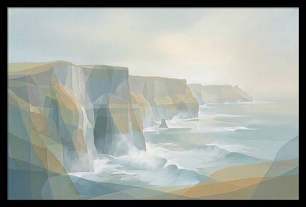 Dramatic Sea Cliffs And Waves
