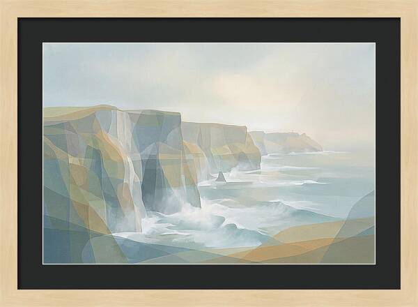 Dramatic Sea Cliffs And Waves