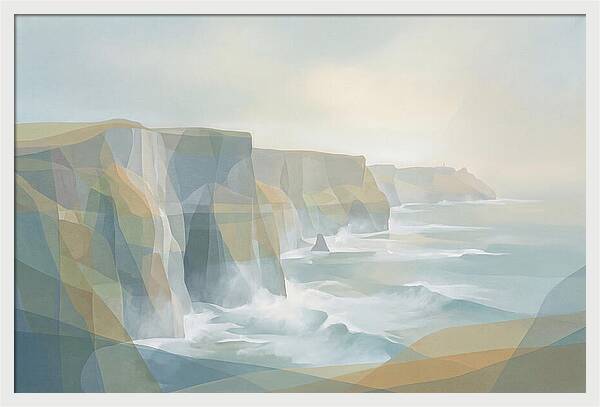 Dramatic Sea Cliffs And Waves