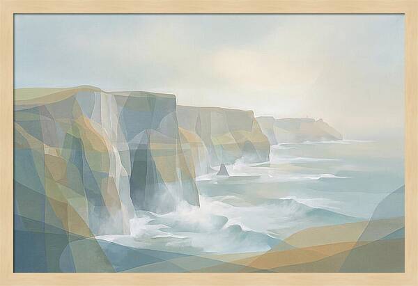 Dramatic Sea Cliffs And Waves