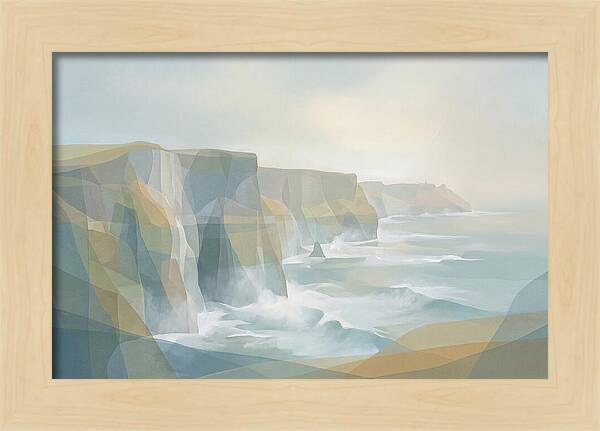 Dramatic Sea Cliffs And Waves
