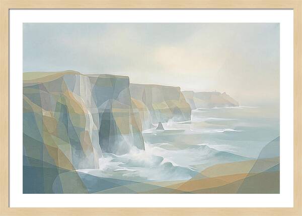 Dramatic Sea Cliffs And Waves