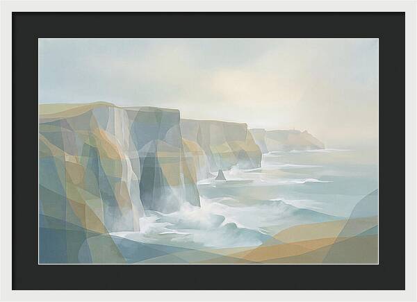 Dramatic Sea Cliffs And Waves