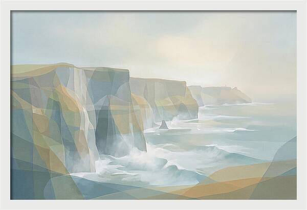 Dramatic Sea Cliffs And Waves