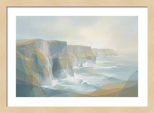 Dramatic Sea Cliffs And Waves