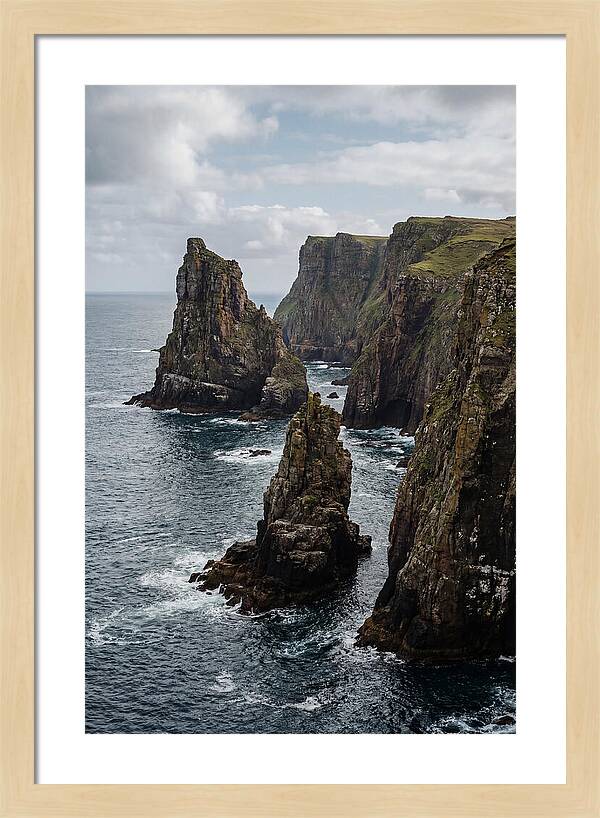 Dramatic Sea Stacks Rising From Water