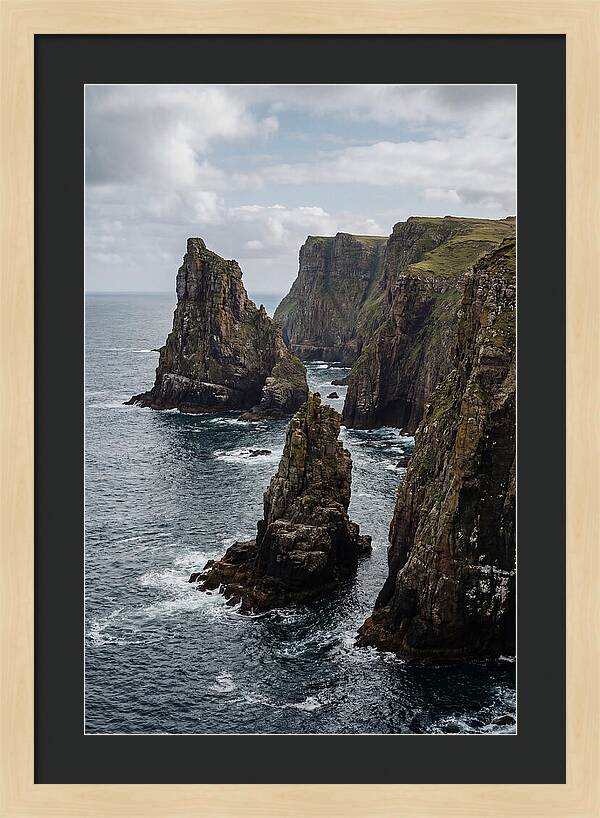 Dramatic Sea Stacks Rising From Water