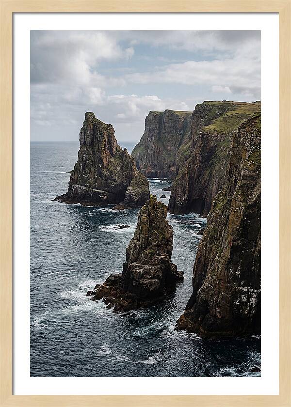 Dramatic Sea Stacks Rising From Water