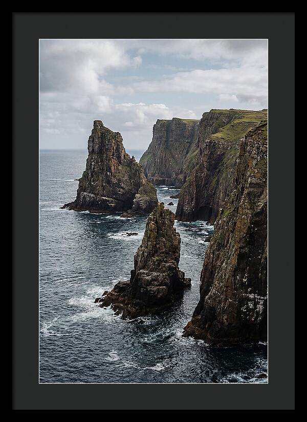 Dramatic Sea Stacks Rising From Water