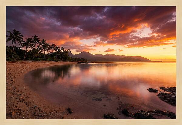 Dramatic Sunset Over Tranquil Waters