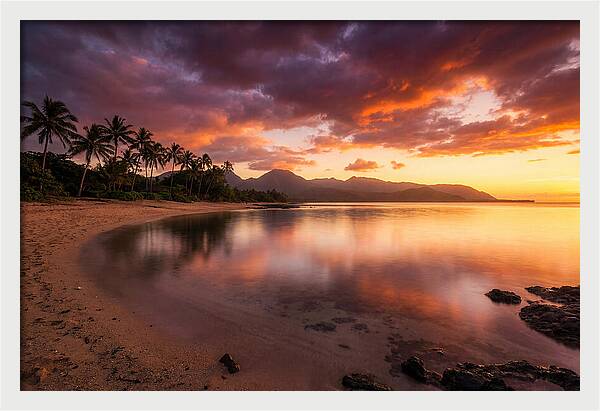 Dramatic Sunset Over Tranquil Waters