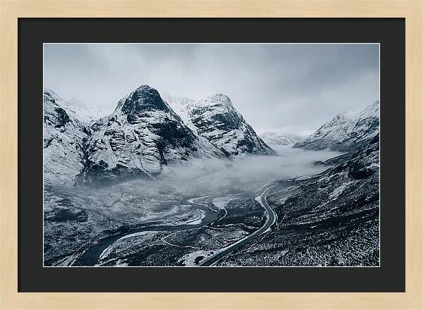 Dramatic Winter Landscape Of Glen Coe