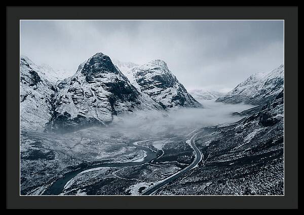 Dramatic Winter Landscape Of Glen Coe