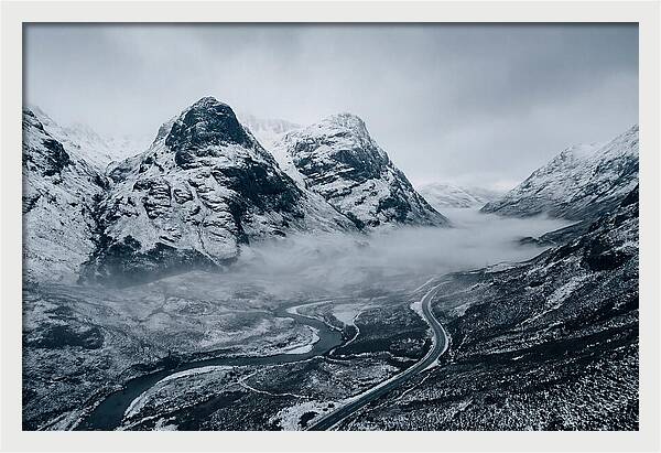 Dramatic Winter Landscape Of Glen Coe