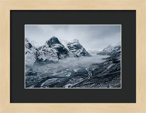 Dramatic Winter Landscape Of Glen Coe