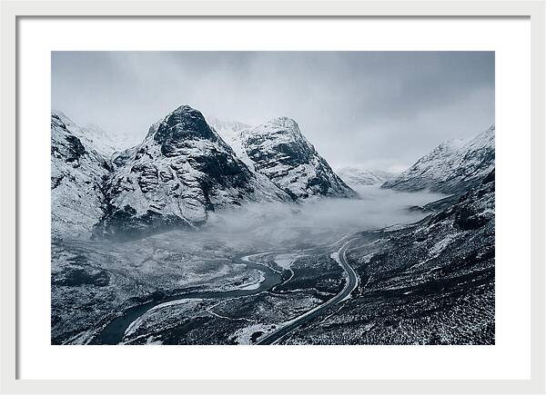 Dramatic Winter Landscape Of Glen Coe
