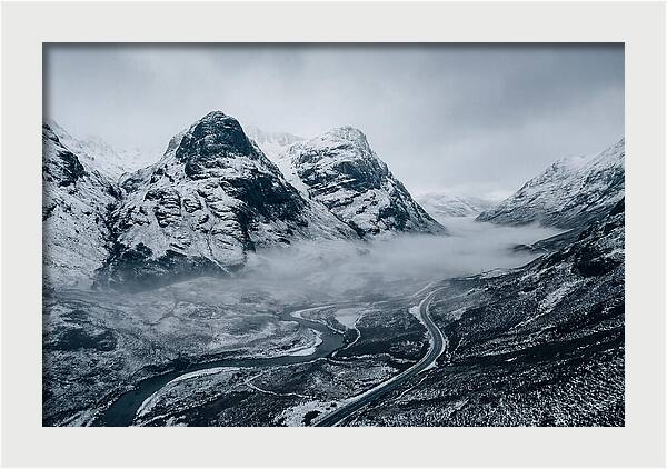 Dramatic Winter Landscape Of Glen Coe