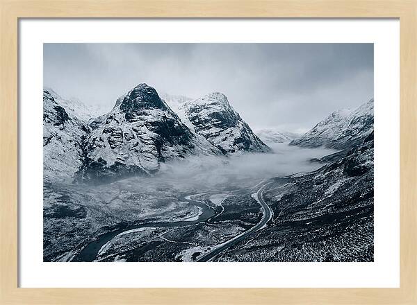 Dramatic Winter Landscape Of Glen Coe