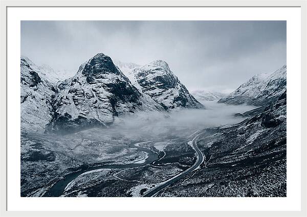 Dramatic Winter Landscape Of Glen Coe