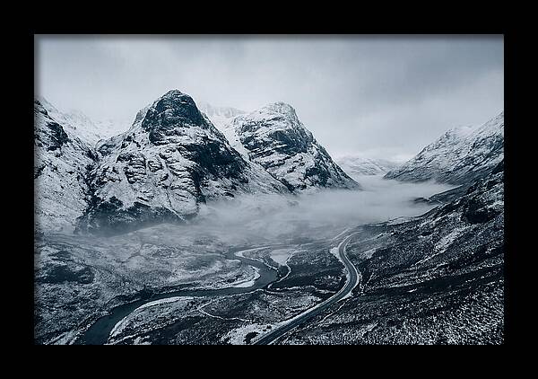 Dramatic Winter Landscape Of Glen Coe