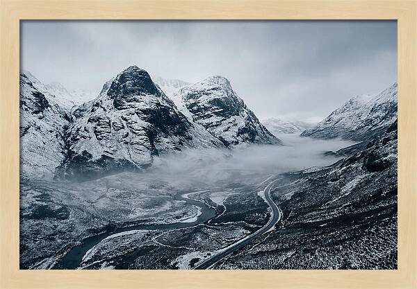 Dramatic Winter Landscape Of Glen Coe