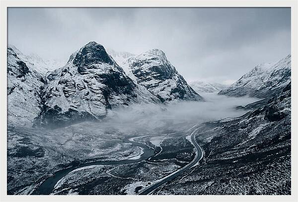 Dramatic Winter Landscape Of Glen Coe