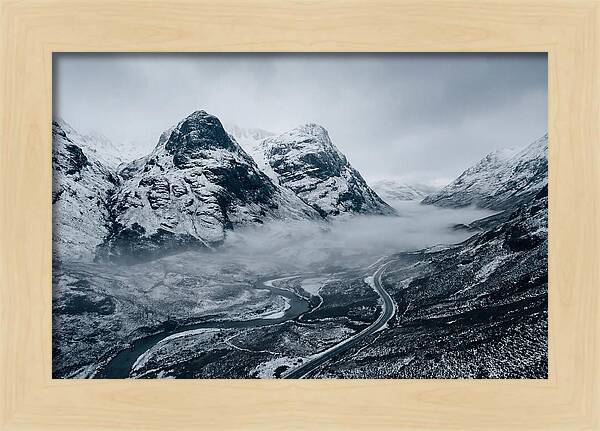 Dramatic Winter Landscape Of Glen Coe
