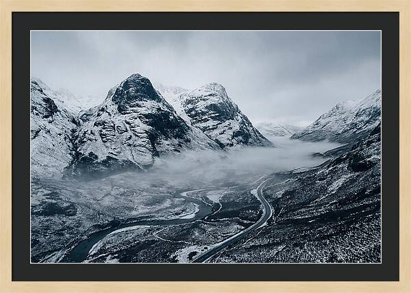 Dramatic Winter Landscape Of Glen Coe