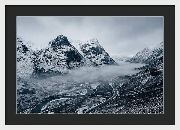 Dramatic Winter Landscape Of Glen Coe