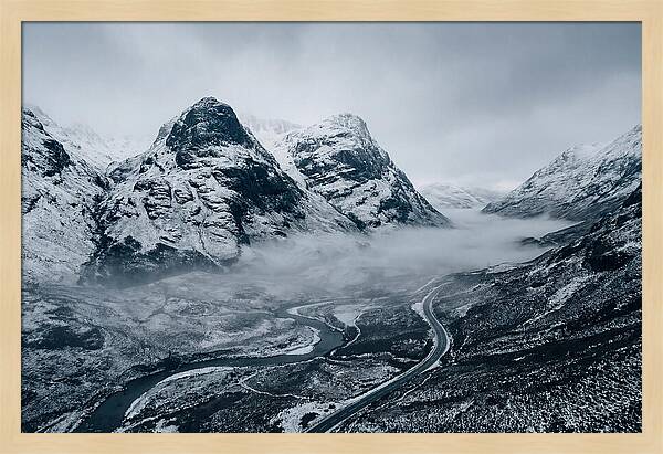Dramatic Winter Landscape Of Glen Coe