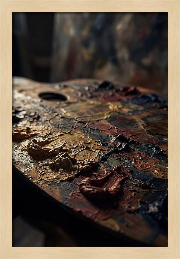 Dried Paint Palette Exploration